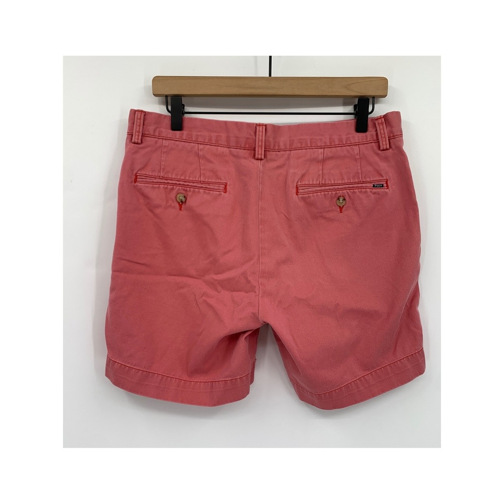 Polo Ralph Lauren Shorts Mens 32 Pink Orange Classic Fit 6" Cotton Chino